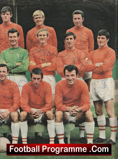 Blackpool Football Club Multi Autographed Signed Picture 1968 - Image 4