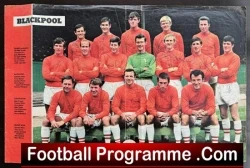 Blackpool Football Club Multi Autographed Signed Picture 1968 - football memorabilia