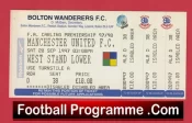 Bolton Wanderers v Manchester United 1997 – Match Ticket
