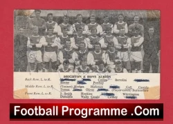 Brighton Hove Albion Football Club Multi Autographed Signed Team Picture 1965 - football memorabilia