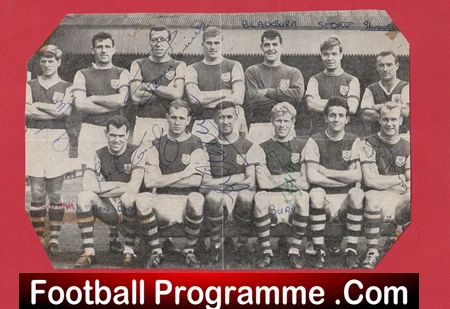 Burnley Football Club Multi Autographed Signed Team Picture 1960s - Image 2