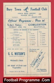 Bury Town v Gorleston 1952 – 1950s