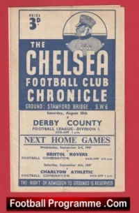 Chelsea v Derby County 1947 – 1940s