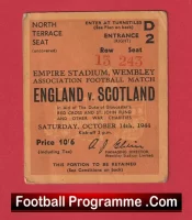 England v Scotland 1944 – Match Ticket Wembley 1940s