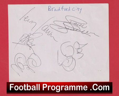 Fulham Football Club Multi Autographed Signed Sheets 1990s - Image 5