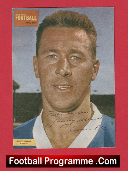 Glasgow Rangers Jimmy Hillar Autograph Signed Picture - Image 2