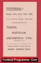 Ightham v Smithfield United 1952 – Old Football Programme