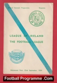 Ireland Football League v English League 1954 – Dalymount Park Irish