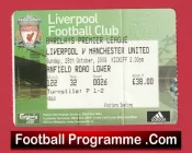 Liverpool v Manchester United 2009 – Match Ticket