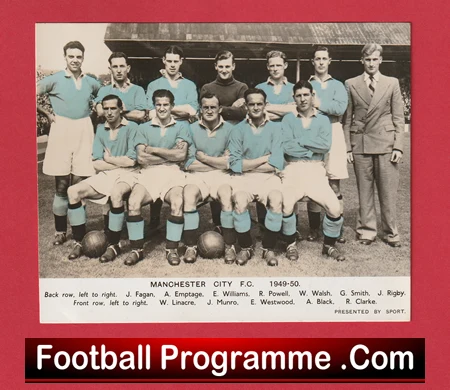 Manchester City Football Club Multi Autographed Signed Sheet 1948 1949 - Image 2