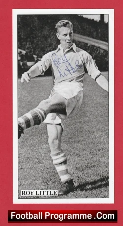 Manchester City Roy Little Autograph Signed Card - football programme