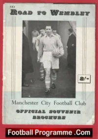 Manchester City v Newcastle United 1955 – FA Cup Final + Ticket + Signed