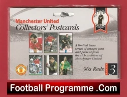 Manchester United Football Club Collectors Postcards Set 1990s - football memorabilia
