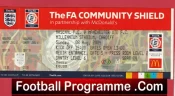 Manchester United v Arsenal 2004 – Community Shield Ticket Cardiff FULL