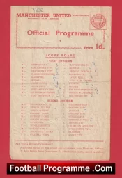 Manchester United v Newcastle United 1959 – Reserves Game Man Utd