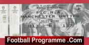 Nantes v Manchester United 2002 – Match Ticket French France