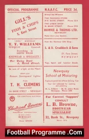 Newquay v RNAS Culdrose 1960s ? – Amateur League