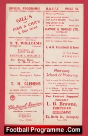 Newquay v St Eval 1960s ? – Amateur League