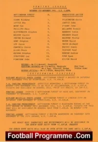 Nottingham Forest v Manchester United 1996 – Reserves Game