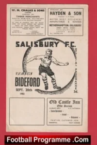 Salisbury Town v Bideford 1952 – 1950s