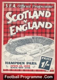 Scotland v England 1956 – Plus Duncan Edwards