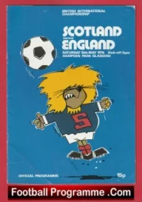 Scotland v England 1974 – Hampden Park – Glasgow
