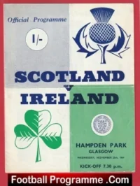 Scotland v Northern Ireland 1964 – Hampden Park + George Best