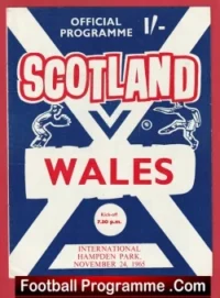Scotland v Wales 1965 – Hampden Park