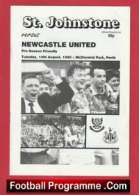 St Johnstone v Newcastle United 1990 – Pre Season Friendly Match