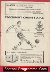Stockport County v Tranmere Rovers 1952 – 1950s