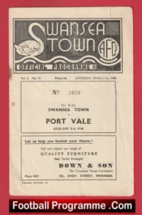 Swansea Town v Port Vale 1949 – 1940s