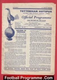 Tottenham Hotspur v Hibernian Hibs 1952 – Friendly Game
