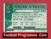 Wigan Athletic v Manchester United 2006 – Football Ticket