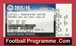 Wigan Athletic v Manchester United 2016 Ticket Jose Mourinho Debut - football memorabilia
