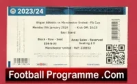 Wigan Athletic v Manchester United 2024 – Match Ticket