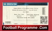 Wigan Athletic v Manchester United 2024 – Match Ticket