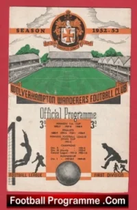 Wolves Wolverhampton v Newcastle United 1952