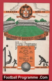Wolves Wolverhampton v Newcastle United 1952