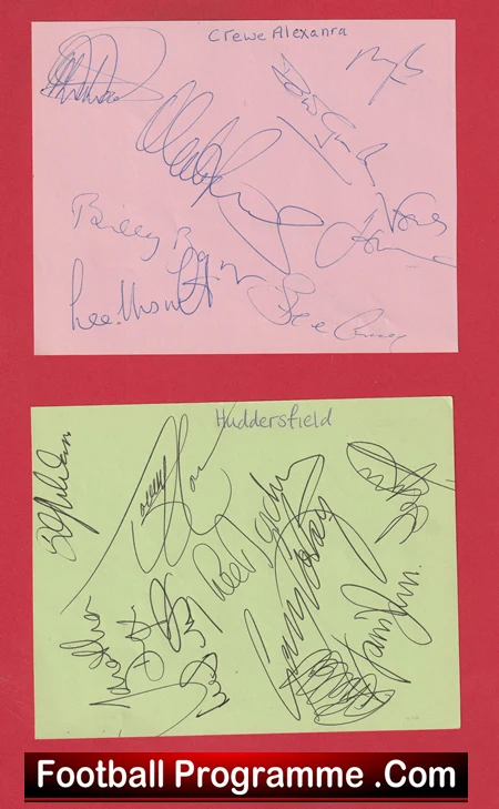 Wrexham Football Club Multi Autographed Signed Sheet 1990s - Image 3