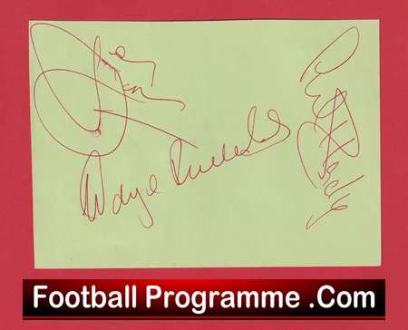 Wrexham Football Club Multi Autographed Signed Sheet 1990s - Image 4
