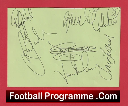 Wrexham Football Club Multi Autographed Signed Sheet 1990s - Image 5