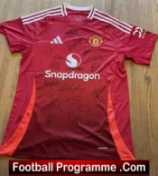 Manchester United Multi Signed Football Shirt Man Utd 2024