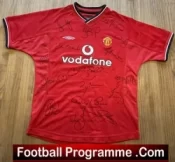 Manchester United Multi Signed Football Shirt Man Utd 2000 – 2001
