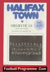 Halifax Town v Orgryte IS 1976 – Sweden Team