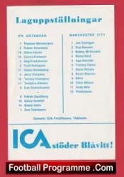 IFK Gothenburg v Manchester City 1982 – Sweden