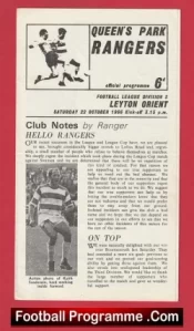 Queens Park Rangers v Leyton Orient 1966