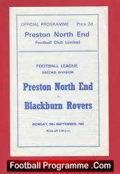 Preston North End v Blackburn Rovers 1966