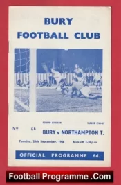 Bury v Northampton Town 1966