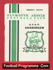 Plymouth Argyle v Groningen 1967 – Friendly Game Dutch