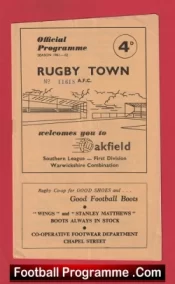 Rugby Town v Gloucester 1962 – Printers Error